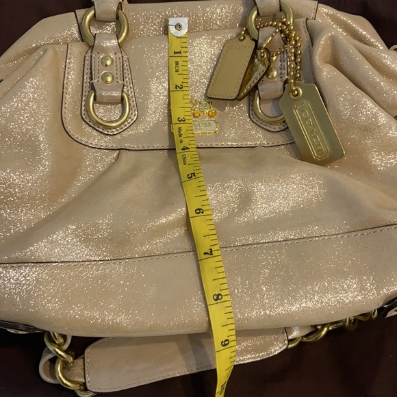 Coach Sabrina leather bag in silver - Picture 7 of 7